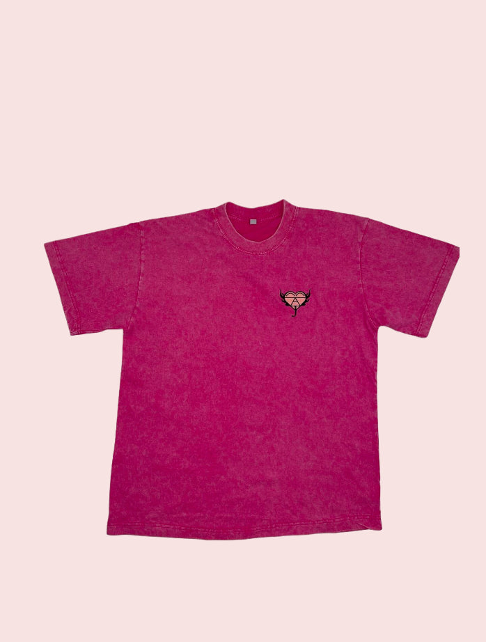 JAB Gallery Acid-wash shirt Pink